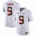 Custom Alabama Crimson Tide #9 Amari Cooper white College Color Rush Limited Jerseys