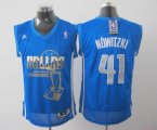 Dallas Mavericks NOWITZKI 41 blue nba Champion jerseys