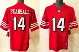 San Francisco 49ers 14# Ricky Pearsall Nike Red throwback Vapor F.U.S.E. Limited Jersey