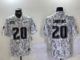 Philadelphia Eagles 20# Brian Dawkins Nike Arctic Camo 2024 Salute to Service Limited Jersey