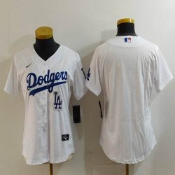 Youth Nike Los Angeles Dodgers white fashion MLB baseball Jersey-Joint name-BD