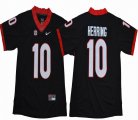 Georgia Bulldogs #10 Herring black college football jersey