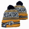 2024 Nashville Predators yellow gray white NHL Sports Cuffed Knit Hats