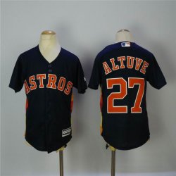 Youth Houston Astros Jose Altuve 27# blue majestic mlb jersey