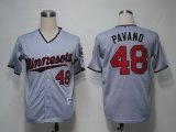 MLB Jerseys Minnesota Twins 48 Pavano Grey