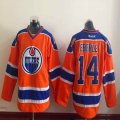 Edmonton Oilers #14 Jordan Eberle orange nhl hockey jersey