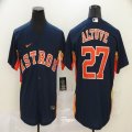 Nike Houston Astros Jose Altuve 27# dark blue majestic baseball jerseys