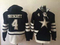 Dallas Cowboys #4 Dak Prescott blue Nike NFL Hooded Sweatshirt