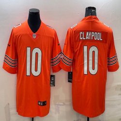 Nike Chicago Bears #10 Claypool orange Color Rush Limited Jerseys