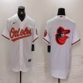 Nike Baltimore Orioles blank white majestic MLB Baseball jerseys-BD 04