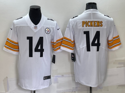 Nike Pittsburgh Steelers #14 George Pickens white Color Rush Limited Jersey-BD