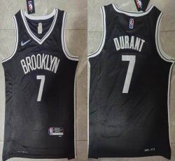 Nike Brooklyn Nets #7 Kevin Durant black NBA Jerseys 75th -LC