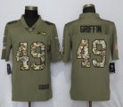 Nike Seattle Seahawks 49 Griffin Olive Camo Carson 2017 Salute to Service Limited Jersey