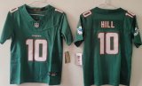 Youth Miami Dolphins 10# Tyreek Hill green Nike Vapor F.U.S.E. Limited Jersey