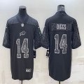 Nike Buffalo Bills #14 Stefon Diggs black Color Rush Limited Jersey Reflective version