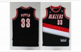 Portland Trailblazers Scottie Pippen 33 black NBA basketball jersey