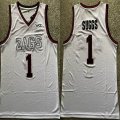 Gonzaga Bulldogs #1 Jalen Suggs Jersey White 2021 WCC NCAA Basketball Jerseys-LC