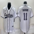 Nike Dallas Cowboys #11 Micah Parsons white baseball jerseys Joint name-BD