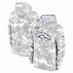 Denver Broncos Nike Arctic Camo 2024 Salute to Service Club Fleece Pullover Hoodie