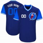 Custom Chicago Cubs blue baseball jerseys(2)