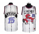 Toronto Raptors 15# Carter White NBA Jersey