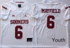 Youth 2018 Oklahoma Sooners #6 Baker Mayfield red New College Football Jerseys