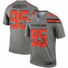 Nike Cleveland Browns #95 Myles Garrett gray NFL Jersey Inverted version