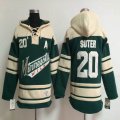 Minnesota Wild Ryan Suter #20 beige green Ice hockey Hooded Sweatshirt