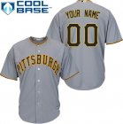 Custized Pittsburgh Pirates gray baseball jerseys