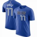 Dallas Mavericks #77 Luca Doncic blue NBA T-Shirts