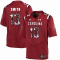 Custom South Carolina #13 Shi Smith red fashion college football jersey