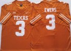 Texas Longhorns #3 Quinn Ewers Yellow College NCAA Jersey