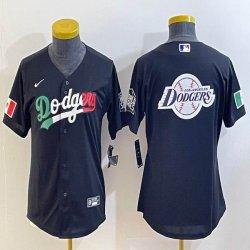 Women 2020 World Series Los Angeles Dodgers black majestic baseball Jerseys-BD