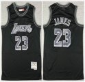 Los Angeles Lakers #23 LeBron James black throwback basketball jersey-XD