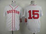 2014 Boston Red Sox Dustin 15 new white mlb jersey