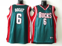 Milwautee Bucks BOGUT 6# green jerseys