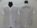 Minnesota Twins blank white majestic baseball jersey Nickname version