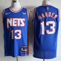 Nike Brooklyn Nets #13 James Harden blue NBA basketball Jerseys 75th-LC