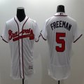 2016 Atlanta Braves #5 Freddie Freeman white elite baseball jersey