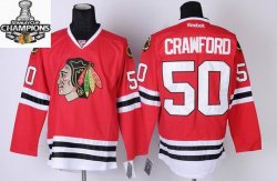 Reebok Chicago Blackhawks CRAWFORD 50 red new Jersey