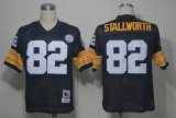 Pittsburgh Steelers #82 John Stallworth Black NFL Throwback Jerseys