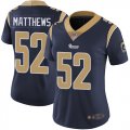 Women Nike Rams #52 Clay Mathews dark blue Color Rush Limited Jersey