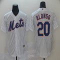 New York Mets #20 Pete Alonso white majestic mlb baseball jersey