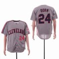 Cleveland Indians #24 Danny Dorn gray MLB Jersey-sg