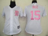 Detroit Tigers 15 Inge White MLB Women Jerseys