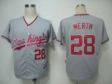 MLB Jerseys Washington Nationals 28 Werth Grey