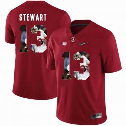 Custom Alabama Crimson Tide #13 ArDarius Stewart Red College Color Rush Limited Jerseys