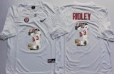 Alabama Crimson Tide #3 Calvin Ridley White college football jersey