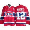 Dominic Moore Jersey 12 Red Home CH Throwback Montreal Canadiens Jerseys