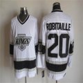 Los Angeles Kings 20# Luc Robitaille throwback white hockey CCM jerseys